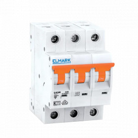 MINIATURE CIRCUIT BREAKER C43N 6A 3P 4.5kA CURVE C NEW
