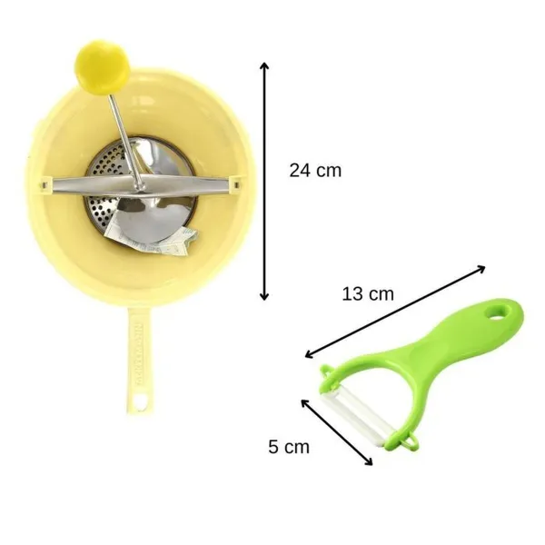 Vegetable Peeler and Grater Fackelmann Vert Ceramic Stainless steel Plastic 20 x 40 x 30 cm 2 Pieces