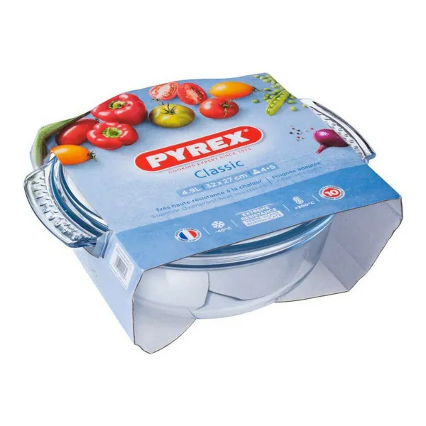 Casserole with glass lid Pyrex 118A000/5043 Transparent Glass