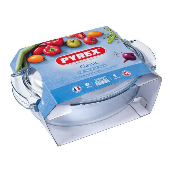 Krāsns Trauks Pyrex 1040712 Balts Caurspīdīgs Rūdīts stikls 6 L 4,5 g 4,5 L