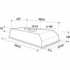 Conventional Hood Whirlpool Corporation WCT 64 FLS X 332 m3/h 53 cm Silver Steel