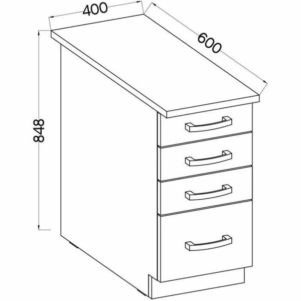 Occasional Furniture 60 x 40 x 80,4 cm Grey