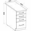Вспомогательная мебель 60 x 40 x 80,4 cm Серый