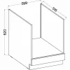 Oven housing Grey 60 x 51,6 x 85 cm