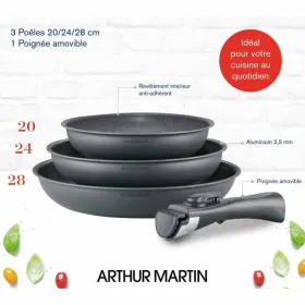 Elementai virtuvei Arthur Martin AM521 Pilka 4 Dalys
