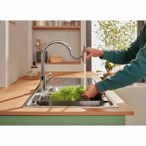 Maišytuvas su viena rankenėle Grohe StartLoop C formos Žalvaris