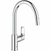 Maišytuvas su viena rankenėle Grohe Start Flow - 30569000 Žalvaris C formos