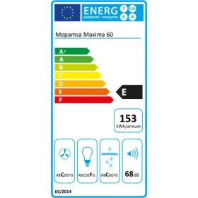 Įprastas gaubtas Mepamsa MAXIMA 60V2 60 cm Plienas