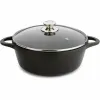 Кастрюля с крышкой Valira 4141/25 Чёрный Ø 24 cm