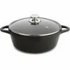 Кастрюля с крышкой Valira 4141/25 Чёрный Ø 24 cm