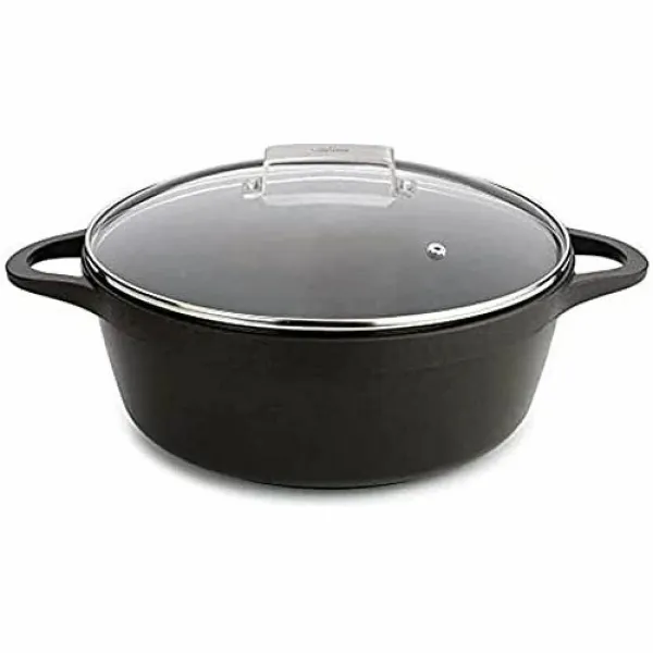 Kannellinen vuoka Valira 4141/25 Musta Ø 24 cm