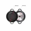 Кастрюля с крышкой Valira 4141/25 Чёрный Ø 24 cm