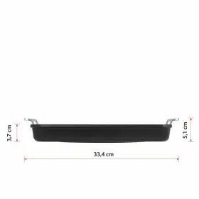 Гусятница Valira 4652/25 28 x 28 cm 25 x 28 cm Чёрный Металл Алюминий Ø 28 cm