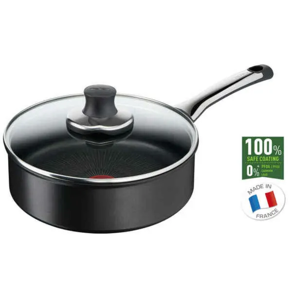 Katls ar vāku Tefal EXCELLENCE 24CM Melns Ø 24 cm 5 L