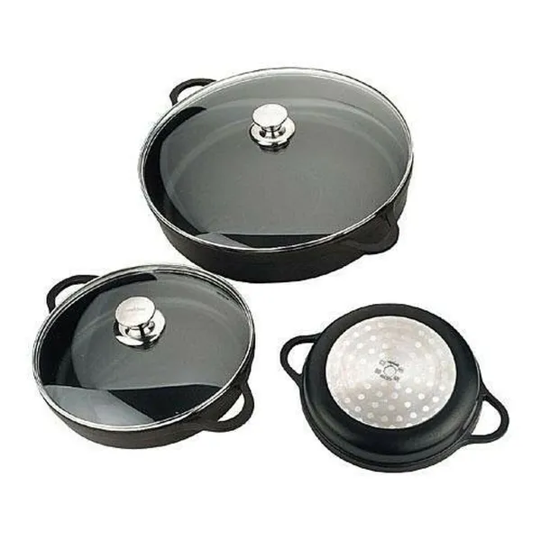 Katls ar vāku Valira 4135/25 Melns Ø 24 cm