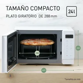 Mikroviļņu Krāsns ar Grilu Panasonic NNK35NWMEPG Balts 900 W 24 L