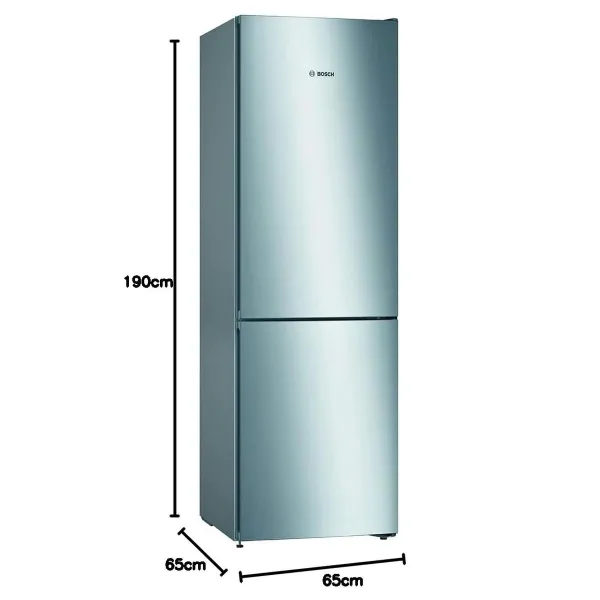 Combined Refrigerator BOSCH KGN36VIDA   186 Steel 357 L