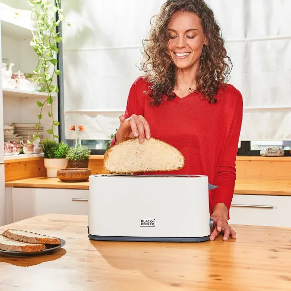 Toaster Black & Decker BXTO1001E White Black 1000 W
