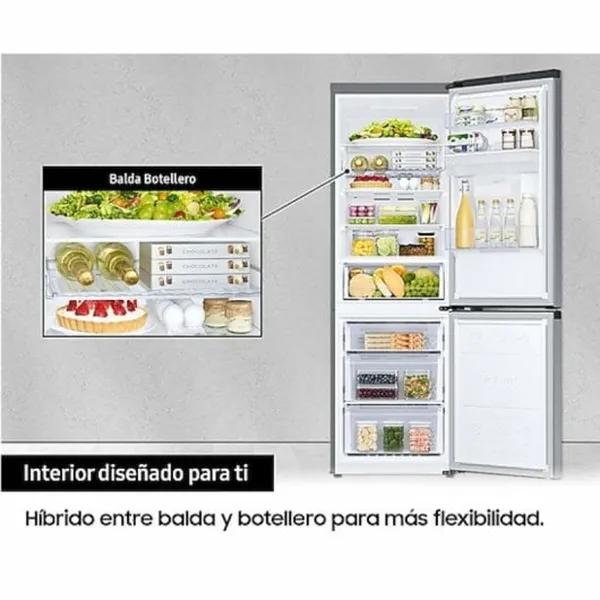 Combined Refrigerator Samsung RB34C602DSA 186 Silver 344 L