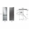 Pesukone Samsung RB34C602DSA 186 Hopeinen