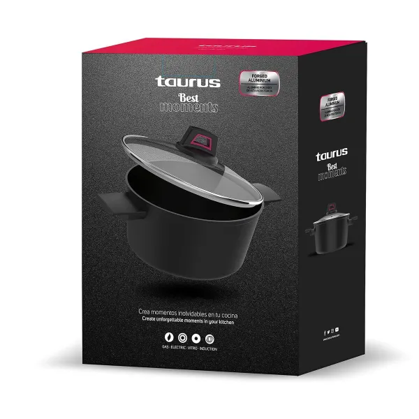 Кастрюля с крышкой Taurus KCK4020 Чёрный 2 L 20 cm