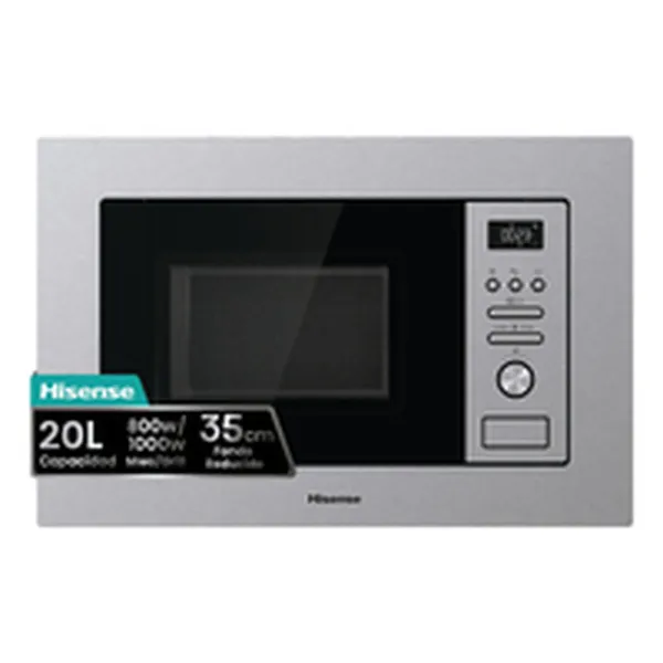 Mikroviļņu Krāsns ar Grilu Hisense BIM320G41X 800 W 20 L Tērauds