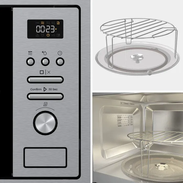 Mikroviļņu Krāsns ar Grilu Hisense BIM320G41X 800 W 20 L Tērauds