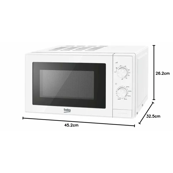 Mikroviļņu Krāsns ar Grilu BEKO MGC20100W   20L Balts 1200 W 700 W 20 L