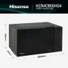 Mikrobangų krosnelė su kepsnine Hisense H23MOBS5HG4 Juoda 800 W 23 L