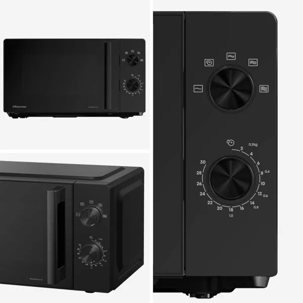 Mikroviļņu Krāsni Hisense H20MOBP1HI Melns 700 W 20 L