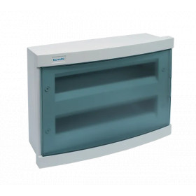 PLASTIC DISTRIBUTION BOX 24 WAY – BUILT-IN MOUNTING, BLUE COVER