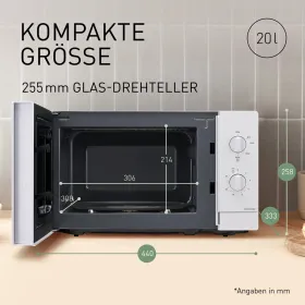 Mikroviļņu Krāsni Panasonic NNSM21QWEPG Balts 800 W 20 L
