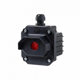 BOX WITH 1 RED LIGHT INDICATOR WITH 1 ENTRY, IP65