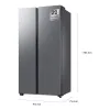 Kombinuotas šaldytuvas Samsung RS70F65QETEF Plienas