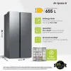 Jääkaappipakastin Samsung RS70F65QETEF Teräs
