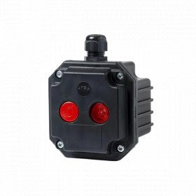 BOX SL- 1 STOP/1 LIGHT INDIC. WHIT 1 ENTRY, IP65