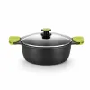 Кастрюля BRA FOODIE     24CM Чёрный Ø 24 cm