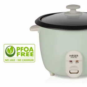rīsu vārāmo katlu Haeger RC-18L.002A Zaļš Nerūsējošais tērauds Plastmasa 50 W