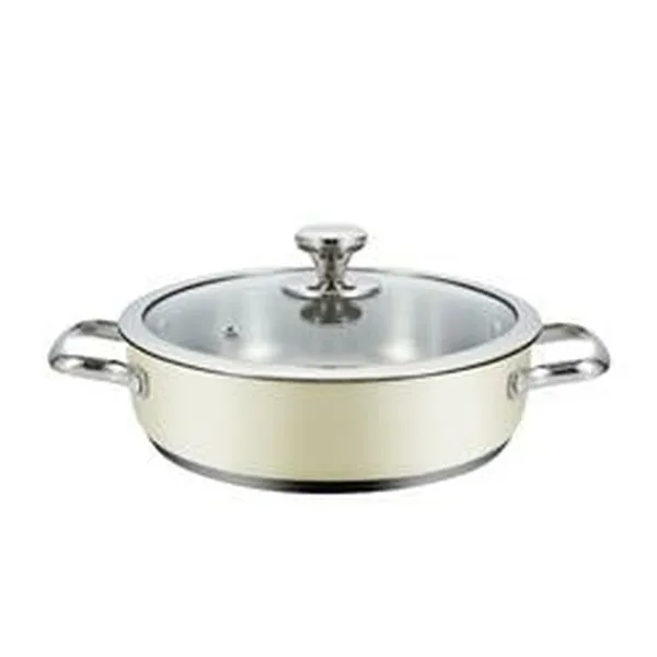 Kannellinen vuoka Haeger PA-24L.009A Beige Ø 24 cm