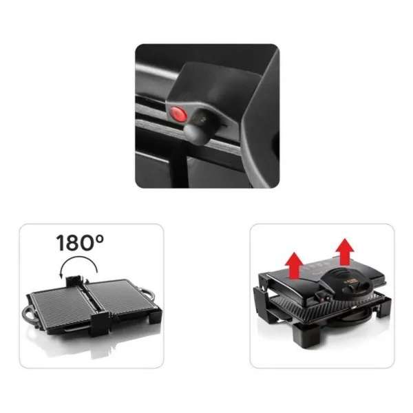 Grill Haeger GR-190.008A 1900W Melns Nerūsējošais tērauds