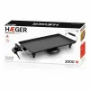 Grilio keptuvė su lygiu paviršiumi Haeger GR-200.010A Juoda 2000 W