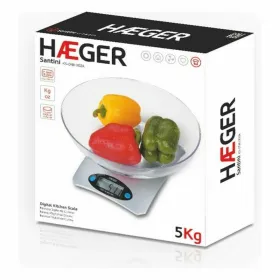 Keittiövaaka Haeger KS-05B.002B 5 kg Musta