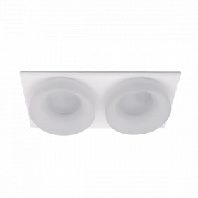 SA-045/2 DOUBLE DOWNLIGHT SQUARE WHITE/WHITE