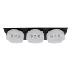 SA-045/3 TRIPLE DOWNLIGHT SQUARE BLACK/WHITE