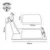 Wooden Ham Stand EDM Brown Wood Rubber wood 30,5 x 43,8 cm