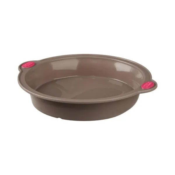 Silicone Mould with Handle Secret de Gourmet Brown Silicone 24 cm