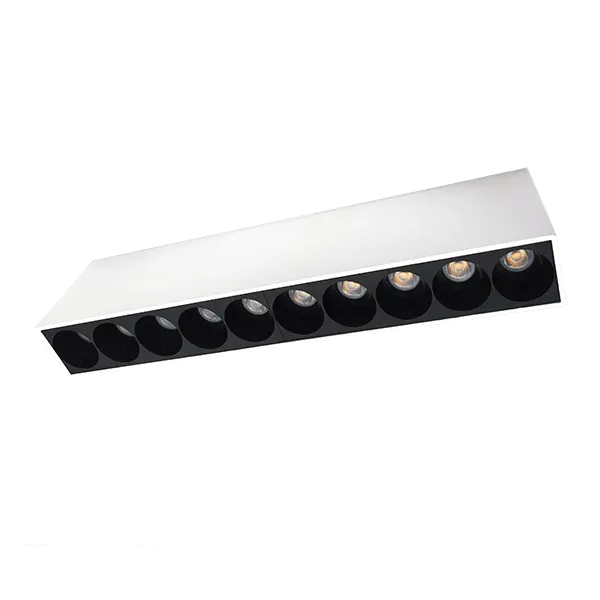 SURFACE LINEAR LIGHT EL-14 20W 4000K, WHITE & BLACK