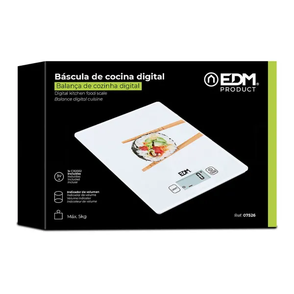 virtuves svarus EDM 07526 Balts 5 kg