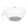 Hedelmäkulho Secret de Gourmet Metalli Valkoinen Ø 28 cm