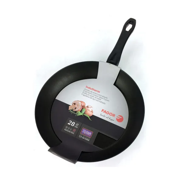 Pannu FAGOR Indutherm Musta Emaloitu teräs (Ø 28 cm)